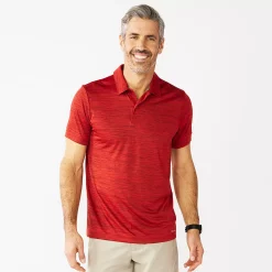 Men's Tek Gear® DryTek Polo -Tek Gear shop 3996367 Cherry Black