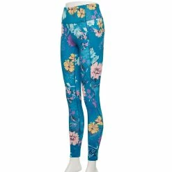 Women's Tek Gear® High-Waisted Pocket Leggings -Tek Gear shop 4490797 Teal Floral