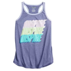 Girls 7-16 Tek Gear® Graphic Tank Top in Regular & Plus Size -Tek Gear shop 4888286 Navy Inspire