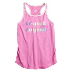 Girls 7-16 Tek Gear® Graphic Tank Top in Regular & Plus Size -Tek Gear shop 4888286 Pink Be Good