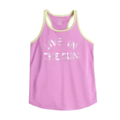 Girls 7-16 Tek Gear® Graphic Tank Top in Regular & Plus Size -Tek Gear shop 4888286 Purple Live In The Sun