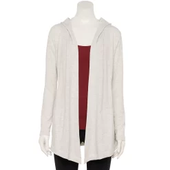 Women's Tek Gear® French Terry Hooded Wrap -Tek Gear shop 4997889 Light Shade Heather