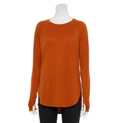 Women's Tek Gear® High Slit Tunic -Tek Gear shop 5001983 Cedar Spice