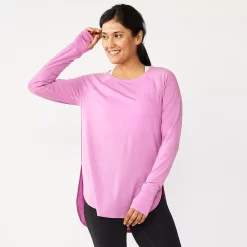 Women's Tek Gear® High Slit Tunic -Tek Gear shop 5001983 Lavender Maypop