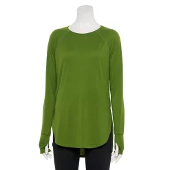 Women's Tek Gear® High Slit Tunic -Tek Gear shop 5001983 Pesto Olive