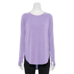 Women's Tek Gear® High Slit Tunic -Tek Gear shop 5001983 Shawn Purple