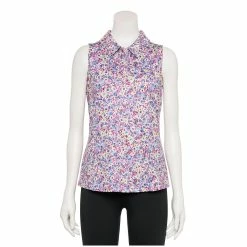 Women's Tek Gear® Sleeveless Golf Polo 20 Women's Tek Gear® Sleeveless Golf Polo -Tek Gear shop 5068427 Purple Ditsy