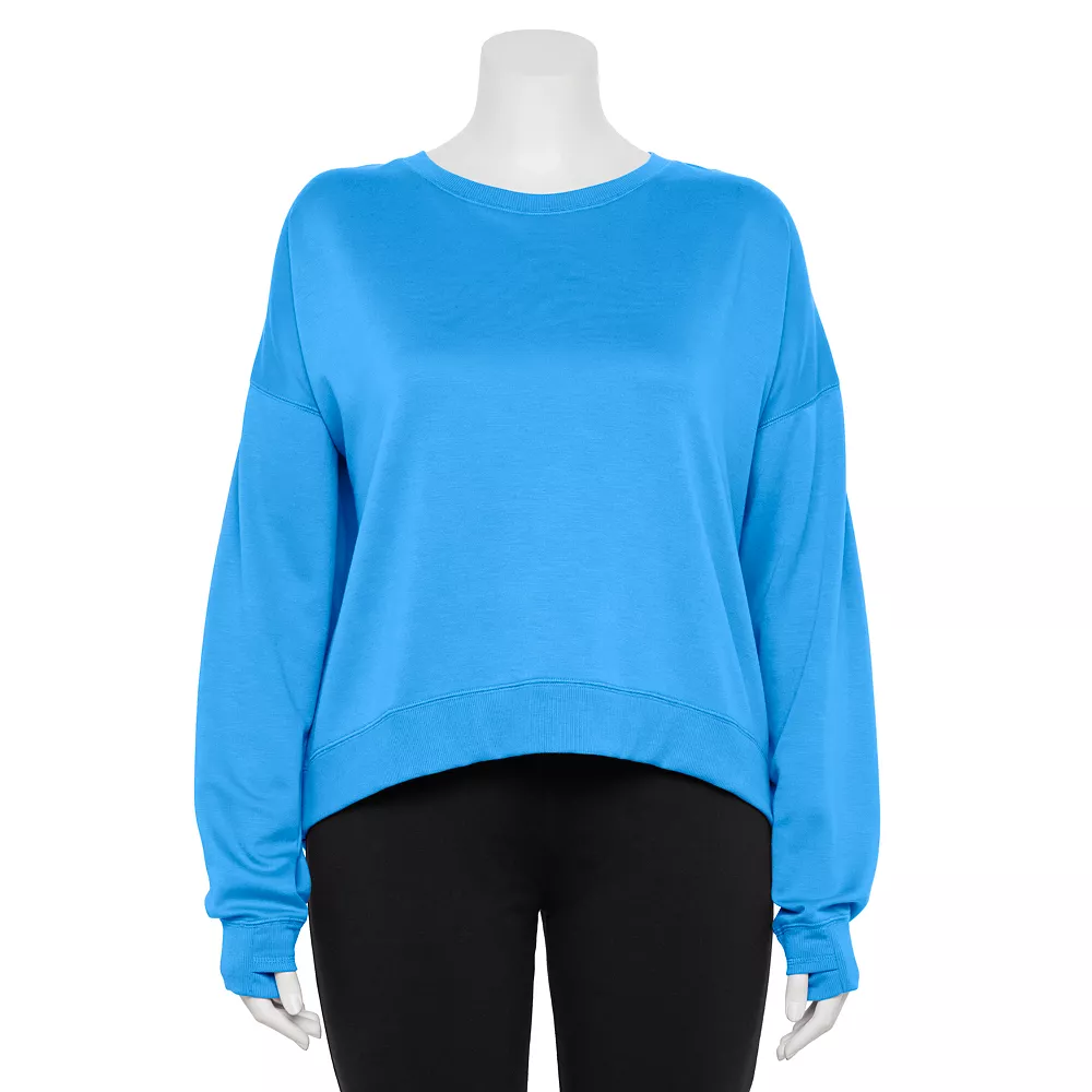 Plus Size Tek Gear® Crewneck Fleece Sweatshirt 4 Plus Size Tek Gear® Crewneck Fleece Sweatshirt - Image 2