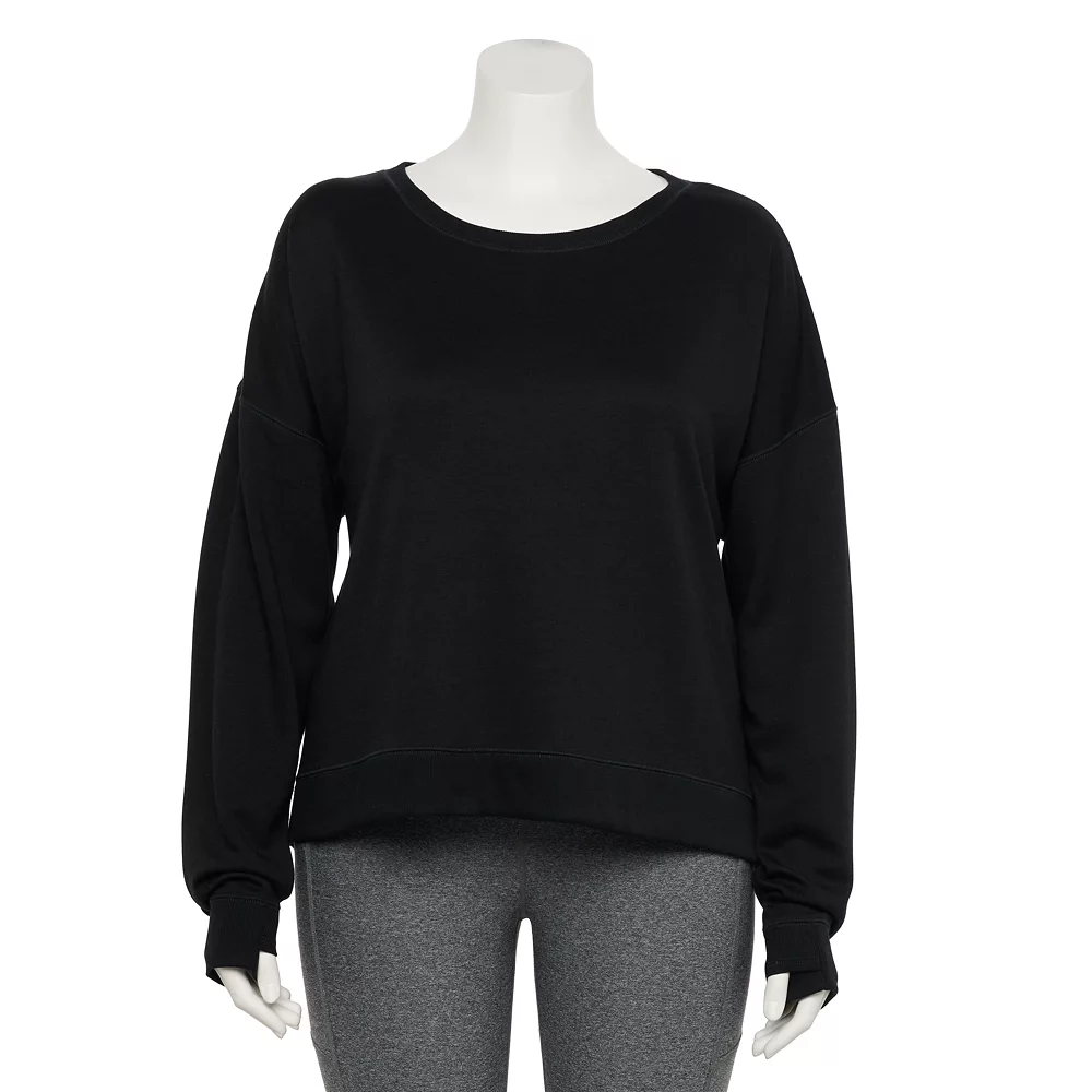 Plus Size Tek Gear® Crewneck Fleece Sweatshirt 8 Plus Size Tek Gear® Crewneck Fleece Sweatshirt - Image 6