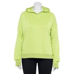 Plus Size Tek Gear® Stretch Fleece Hoodie -Tek Gear shop 5187105 Green Romantica
