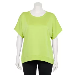 Plus Size Tek Gear® Stretch Fleece Tee -Tek Gear shop 5197872 Green Romantica