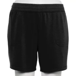 Plus Size Tek Gear® Stretch Fleece Shorts -Tek Gear shop 5197932 Black