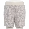 Plus Size Tek Gear® Stretch Fleece Shorts -Tek Gear shop 5197932 Gray Leopard