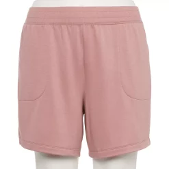 Plus Size Tek Gear® Stretch Fleece Shorts -Tek Gear shop 5197932 Martini Rose