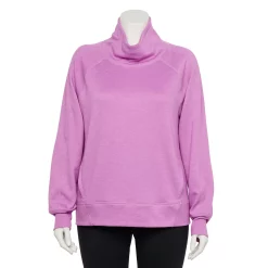 Plus Size Tek Gear® Stretch Fleece Funnel Neck Top -Tek Gear shop 5198043 Luminous Pink