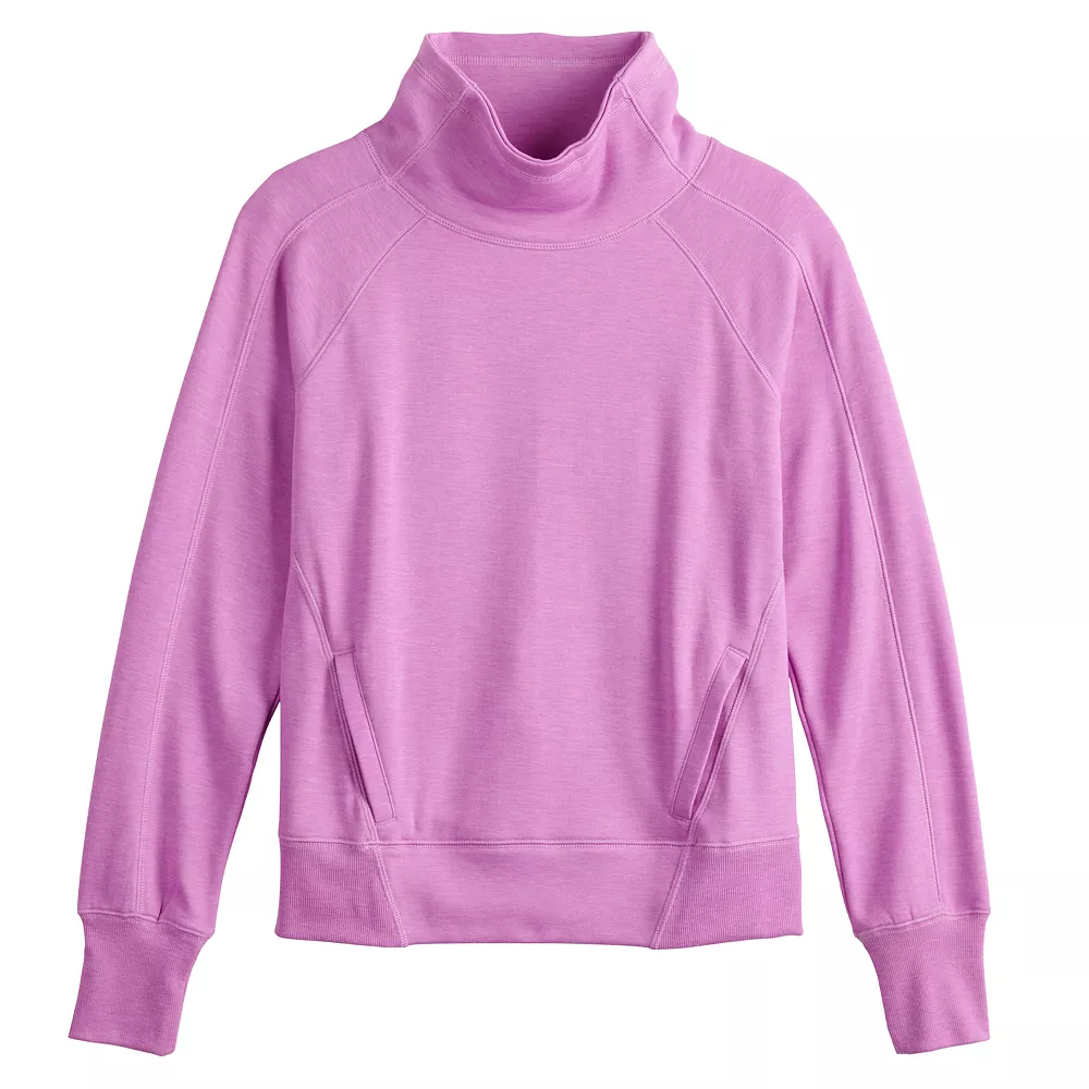 Women's Tek Gear® Funnel Neck Stretch Fleece Pullover 6 Women's Tek Gear® Funnel Neck Stretch Fleece Pullover - Image 4