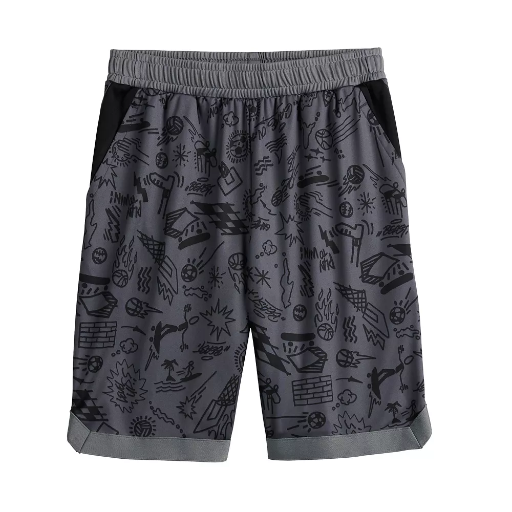 Boys 8-20 Tek Gear® Dry Tek Printed Shorts in Regular & Husky 5 Boys 8-20 Tek Gear® Dry Tek Printed Shorts in Regular & Husky - Image 3