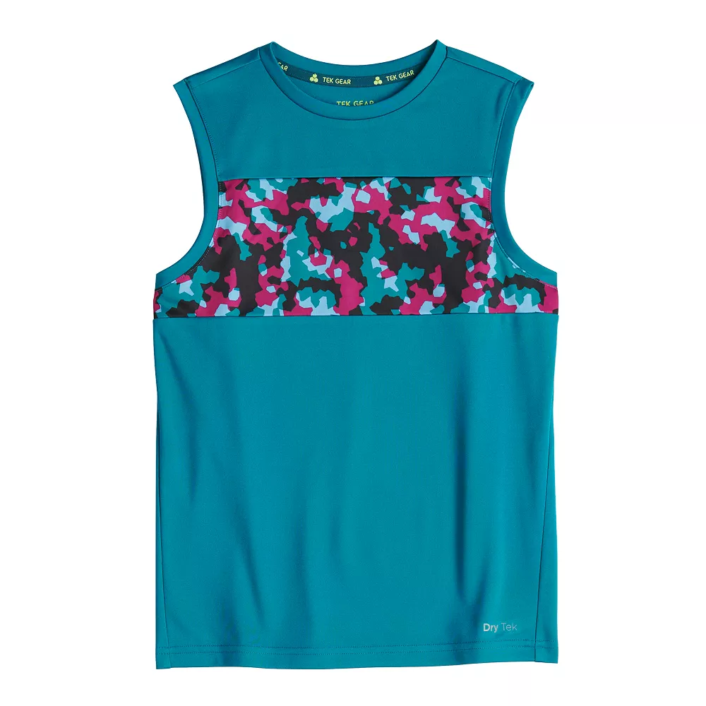 Boys 8-20 Tek Gear® Dry Tek Muscle Tee in Regular & Husky 4 Boys 8-20 Tek Gear® Dry Tek Muscle Tee in Regular & Husky - Image 2