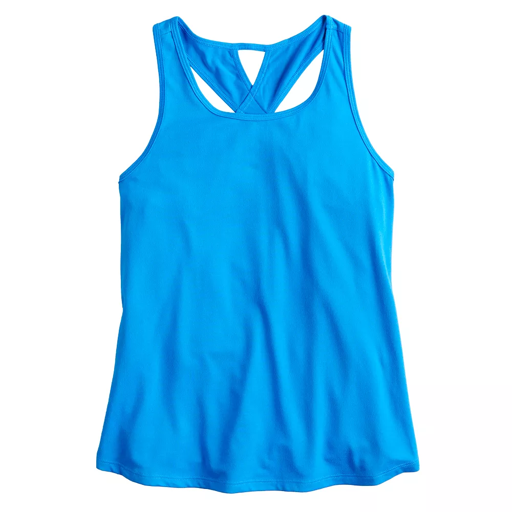 Girls 7-16 Tek Gear® Soft Tek Twist Keyhole Tank Top in Regular & Plus 5 Girls 7-16 Tek Gear® Soft Tek Twist Keyhole Tank Top in Regular & Plus - Image 3
