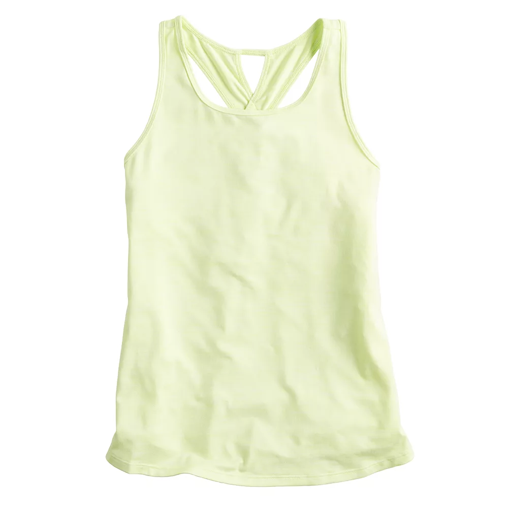 Girls 7-16 Tek Gear® Soft Tek Twist Keyhole Tank Top in Regular & Plus 4 Girls 7-16 Tek Gear® Soft Tek Twist Keyhole Tank Top in Regular & Plus - Image 2
