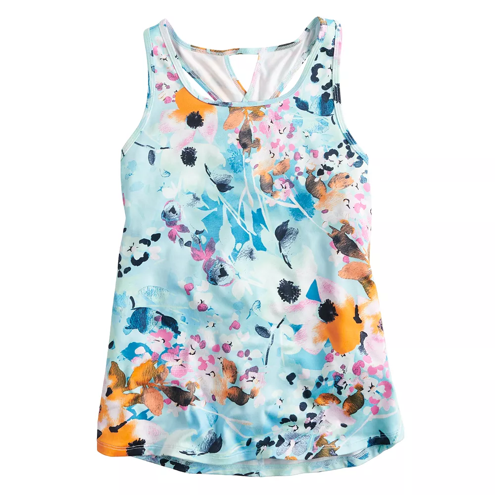 Girls 7-16 Tek Gear® Soft Tek Twist Keyhole Tank Top in Regular & Plus 6 Girls 7-16 Tek Gear® Soft Tek Twist Keyhole Tank Top in Regular & Plus - Image 4