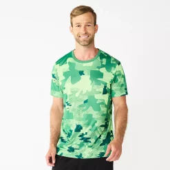 Men's Tek Gear® Dry Tek Printed Tee -Tek Gear shop 5223988 Green Camo Radient