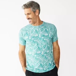 Men's Tek Gear® Printed Jacquard Tee -Tek Gear shop 5224229 Moroccan Teal