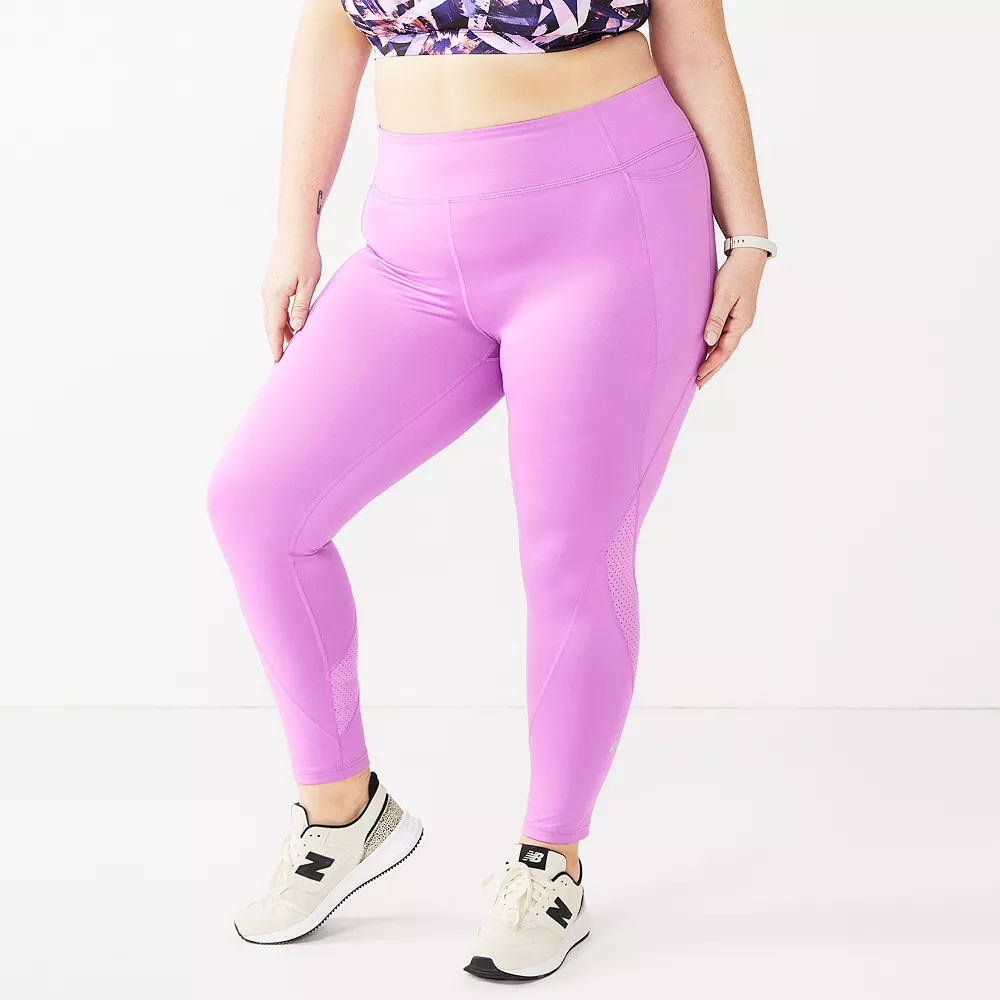 Plus Size Tek Gear® Perforated High-Waisted 7/8 Leggings 3 Plus Size Tek Gear® Perforated High-Waisted 7/8 Leggings