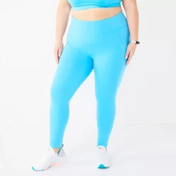 Plus Size Tek Gear® Core High-Waisted Running Leggings -Tek Gear shop 5231702 Persian Turq