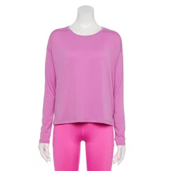 Women's Tek Gear® Soft Touch Long Sleeve Tee 8 Women's Tek Gear® Soft Touch Long Sleeve Tee -Tek Gear shop 5232480 Luminous Pink