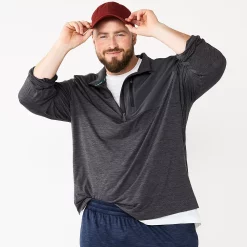 Tek Gear shop 16 Big & Tall Tek GearĀ® Mixed Media Pullover