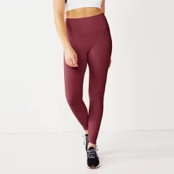 Women's Tek Gear® Seamless 7/8 Ankle Leggings -Tek Gear shop 5258907 Night Sangria