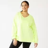 Plus Size Tek Gear® French Terry Sweatshirt -Tek Gear shop 5258924 Green Romantica