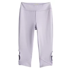 Girls 7-16 Tek Gear® Peekaboo Capri Leggings in Regular & Plus -Tek Gear shop 5480270 Grape Creme