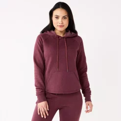 Women's Tek Gear® Ultrasoft Fleece Hoodie -Tek Gear shop 5522495 Night Sangria