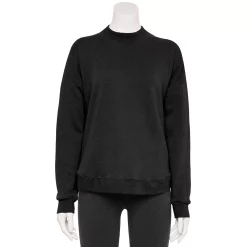 Women's Tek Gear® Ultrasoft Fleece Mockneck Sweatshirt -Tek Gear shop 5523249 Black