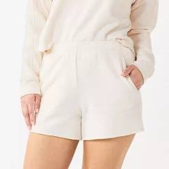 Women's Tek Gear® Ultrasoft Raw-Hem Shorts -Tek Gear shop 5523332 Natural Scallop