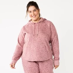 Plus Size Tek Gear® Ultrasoft Fleece Hoodie 26 Plus Size Tek Gear® Ultrasoft Fleece Hoodie -Tek Gear shop 5527170 Rose Leopard