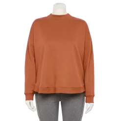 Plus Size Tek Gear® Ultrasoft Fleece Mockneck Sweatshirt 15 Plus Size Tek Gear® Ultrasoft Fleece Mockneck Sweatshirt -Tek Gear shop 5540359 Cinnamon Coffee