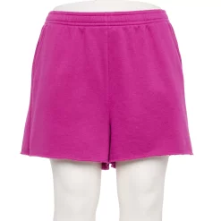 Plus Size Tek GearĀ® Ultrasoft Fleece Raw-Hem Shorts