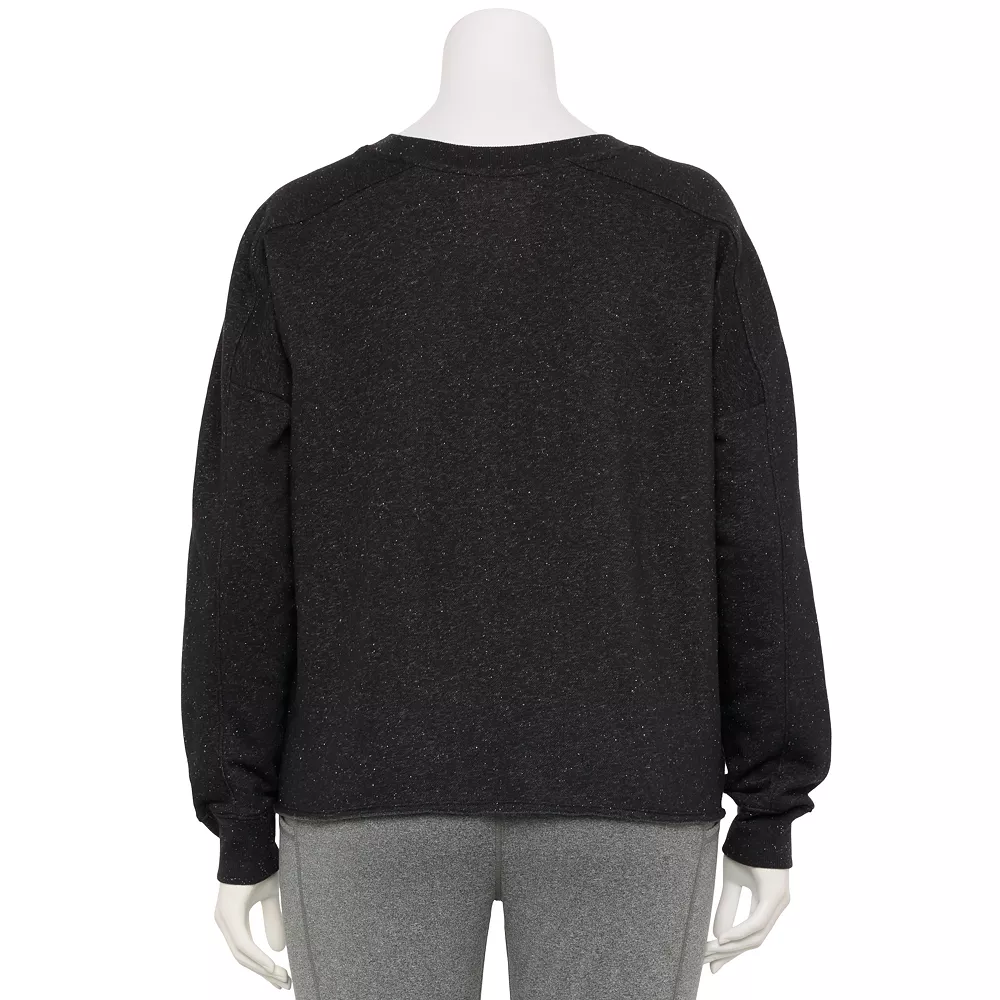 Plus Size Tek Gear® Easy Ultrasoft Fleece Crewneck Sweatshirt 4 Plus Size Tek Gear® Easy Ultrasoft Fleece Crewneck Sweatshirt - Image 2