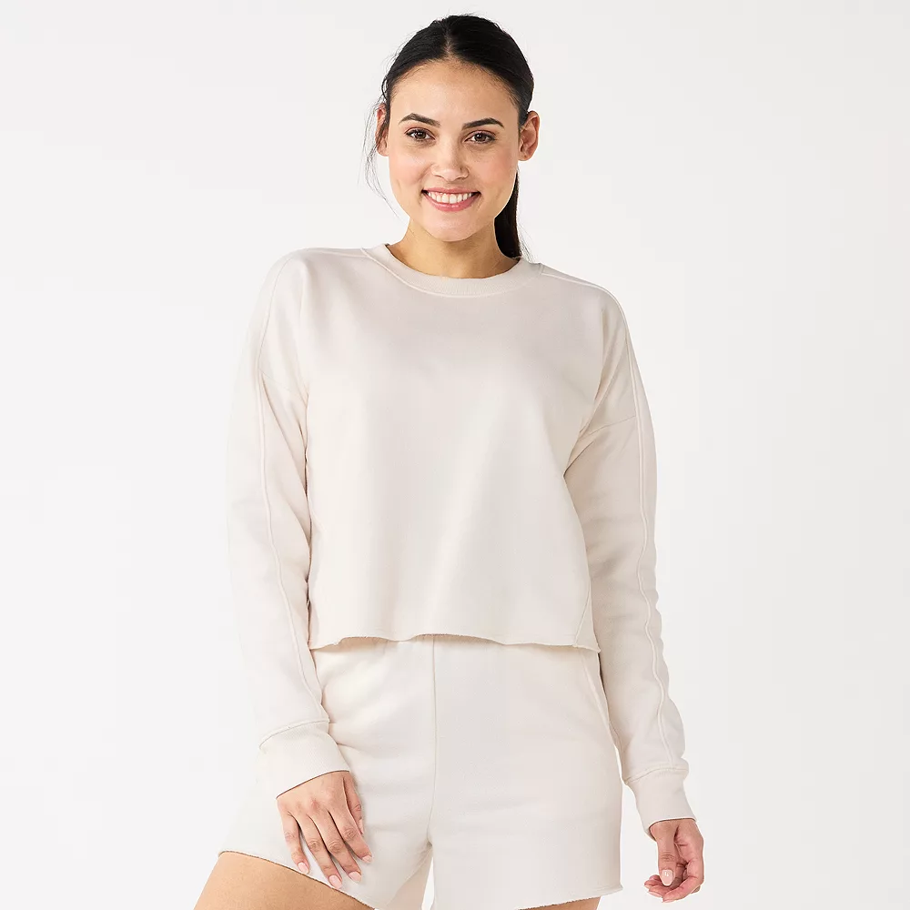 Women's Tek Gear® Ultrasoft Fleece Easy Crop Sweatshirt 7 Women's Tek Gear® Ultrasoft Fleece Easy Crop Sweatshirt - Image 5