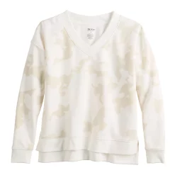 Women's Tek Gear® Ultrasoft Fleece Step-Hem V-neck Top -Tek Gear shop 5543909 ALT2