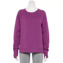 Women's Tek Gear® Easy Ultrasoft Fleece Sweatshirt -Tek Gear shop 5543912 Ravishing Orchid