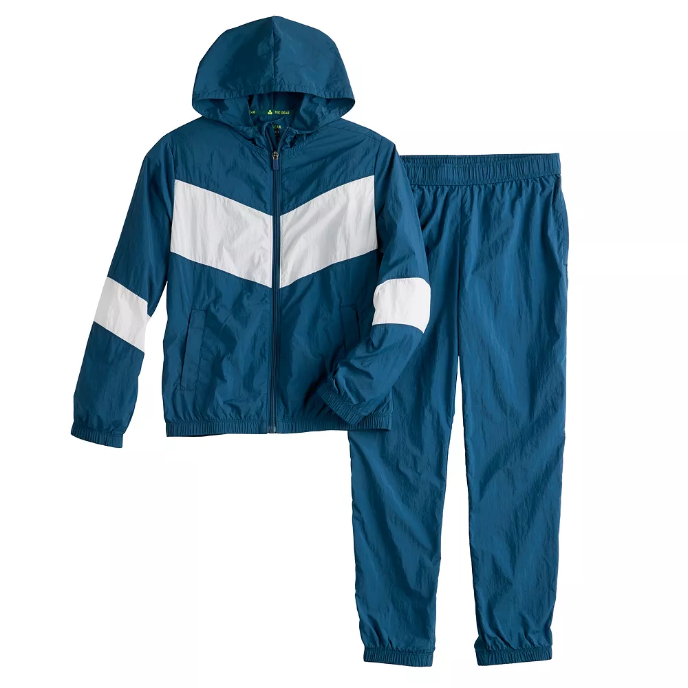 Kids 7-20 Tek Gear® Windbreaker Tracksuit Set in Regular & Husky 4 Kids 7-20 Tek Gear® Windbreaker Tracksuit Set in Regular & Husky - Image 2