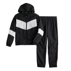 Kids 7-20 Tek Gear® Windbreaker Tracksuit Set in Regular & Husky 8 Kids 7-20 Tek Gear® Windbreaker Tracksuit Set in Regular & Husky -Tek Gear shop 5546682 Mineral Black