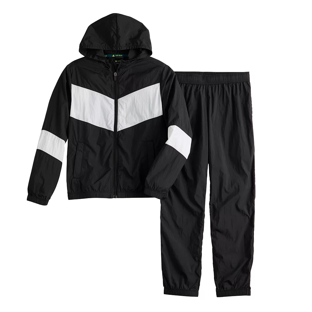 Kids 7-20 Tek Gear® Windbreaker Tracksuit Set in Regular & Husky 5 Kids 7-20 Tek Gear® Windbreaker Tracksuit Set in Regular & Husky - Image 3