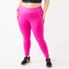 Plus Size Tek Gear® Ribbed Panel High-Waisted 7/8 Leggings 2 Plus Size Tek Gear® Ribbed Panel High-Waisted 7/8 Leggings -Tek Gear shop 5553999 Fuchsia