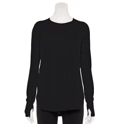 Women's Tek Gear® Long Sleeve Tunic -Tek Gear shop 5560866 Black
