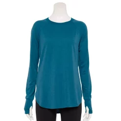 Women's Tek Gear® Long Sleeve Tunic -Tek Gear shop 5560866 Blue Crayon